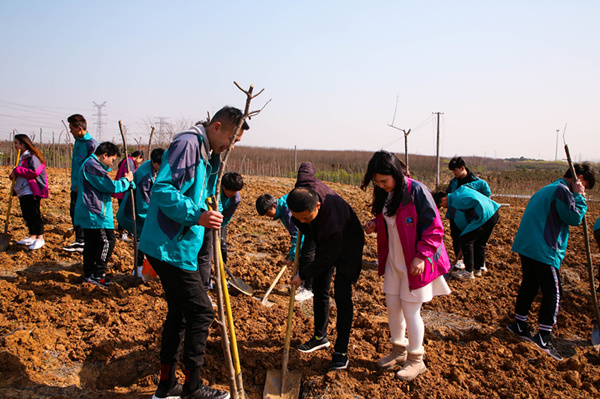 “攜手植樹，共創(chuàng)藍天”丨南京新華師生共筑新華育才林